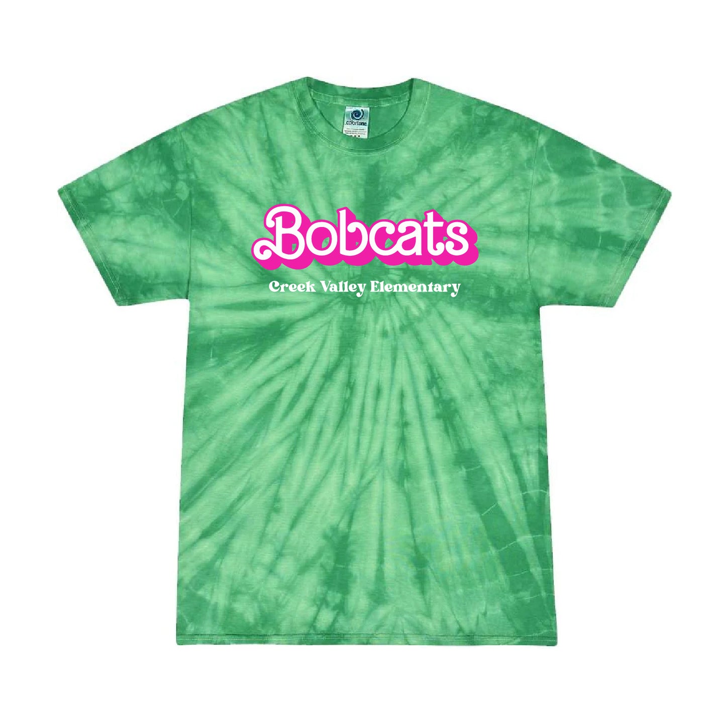 Creek Valley ElementaryYouth Multi-Color Tie-Dyed T-Shirt Barbie