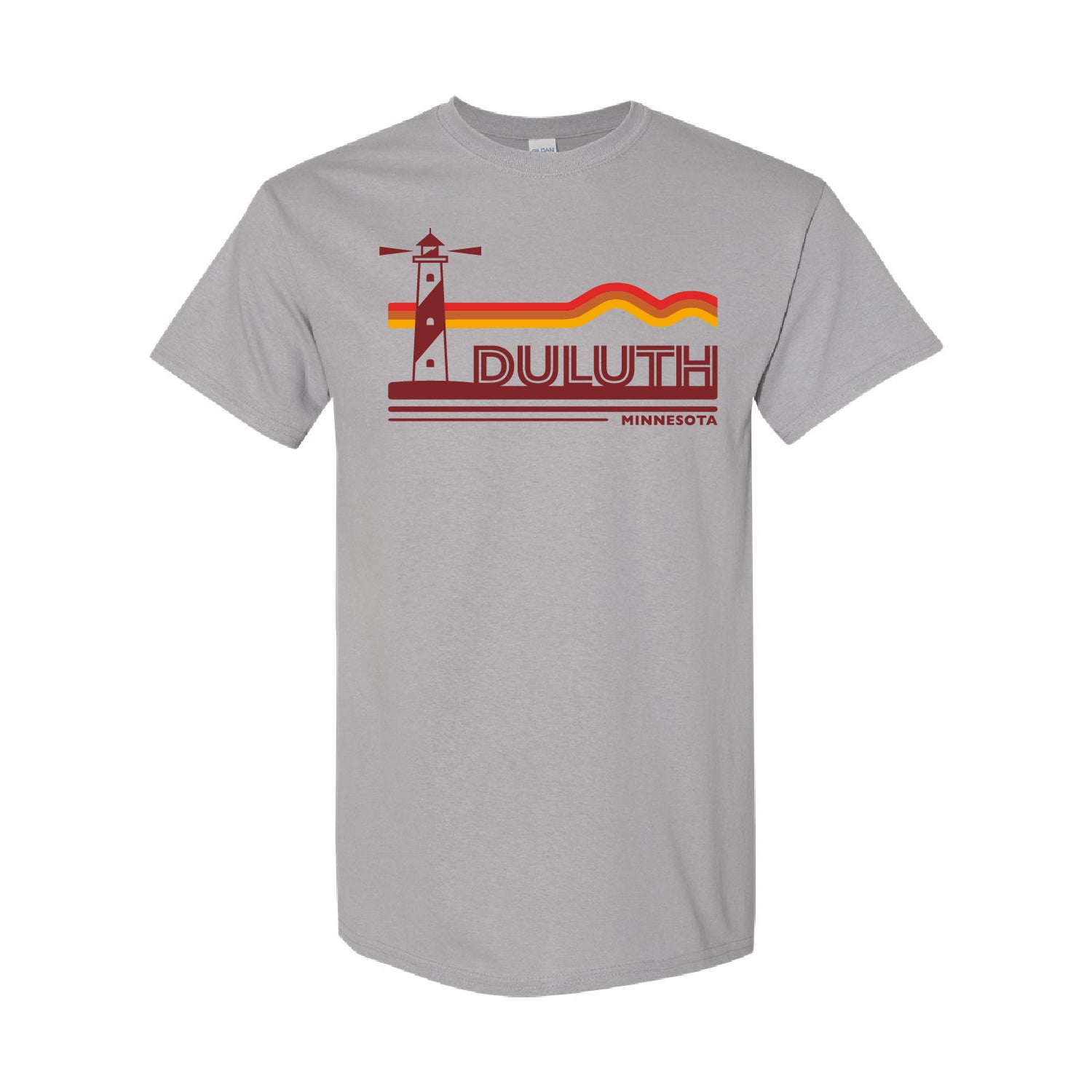 Lighthouse Orange Blust Heavy Cotton Adult T-Shirt