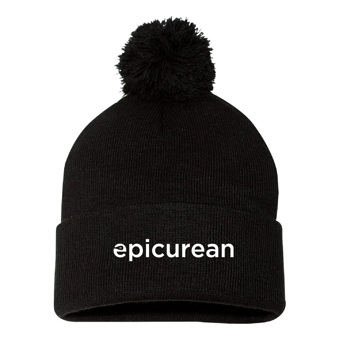 Epicurean Pom-Pom Cuffed Beanie