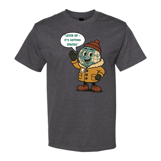 MN GIS/LIS Beefy-T T-Shirt - Getting Spatial Layer Up