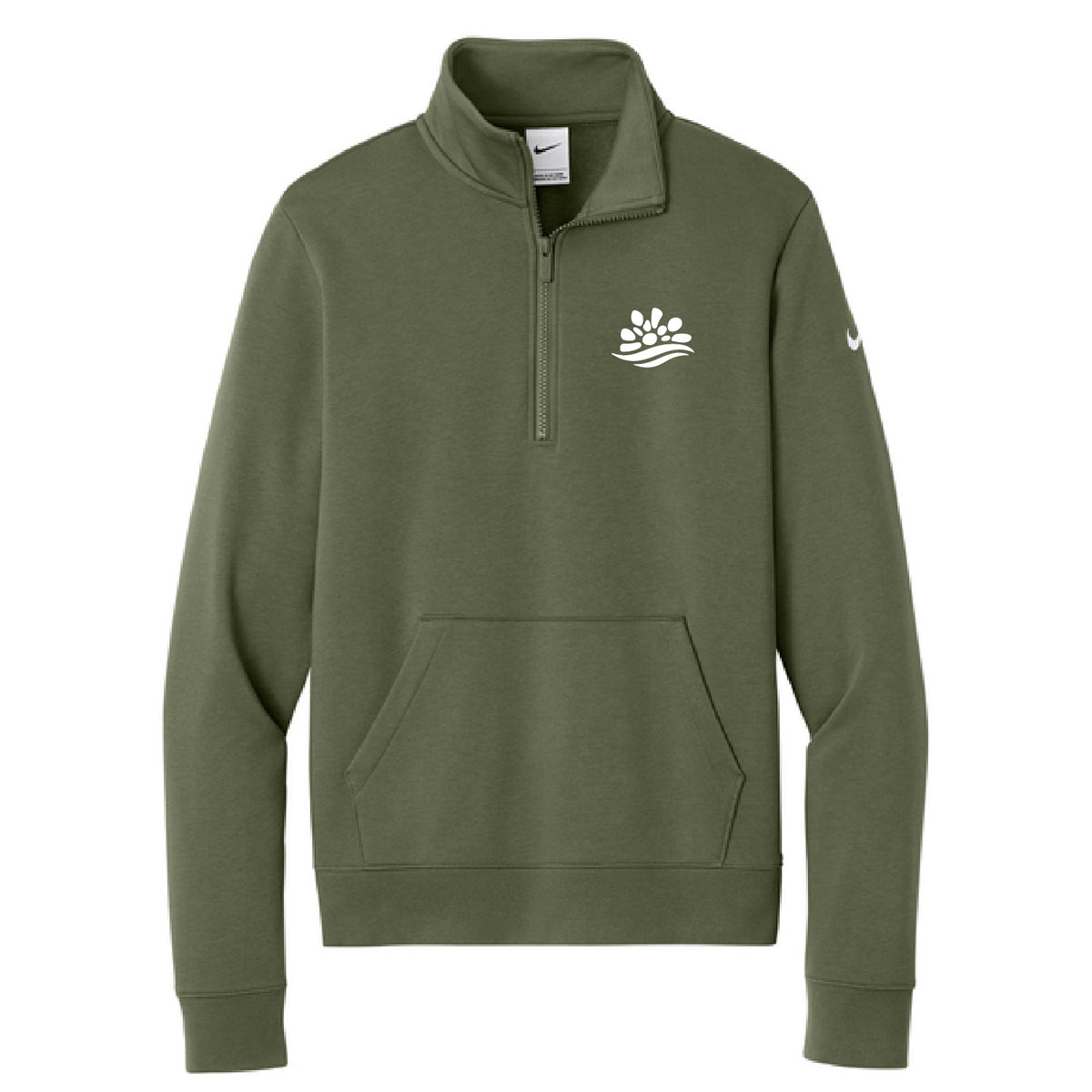 Nike Women's Club Fleece Sleeve Swoosh 1/2-Zip