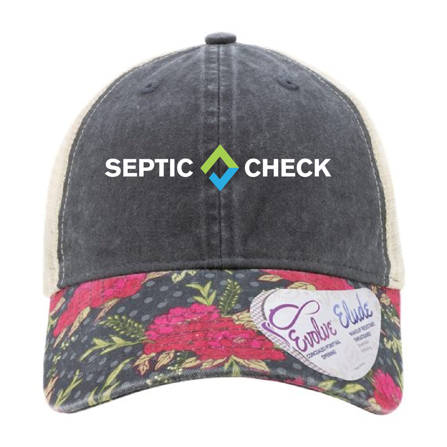 Septic Check Women's Printed Bill with Mesh Back Cap