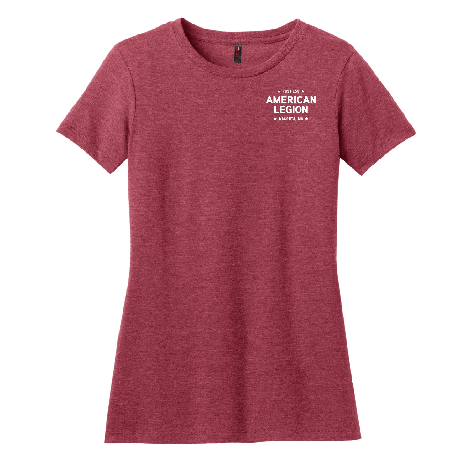 WAL Post 150 Red Friday Ladies Red CVC Tee – DSP On Demand