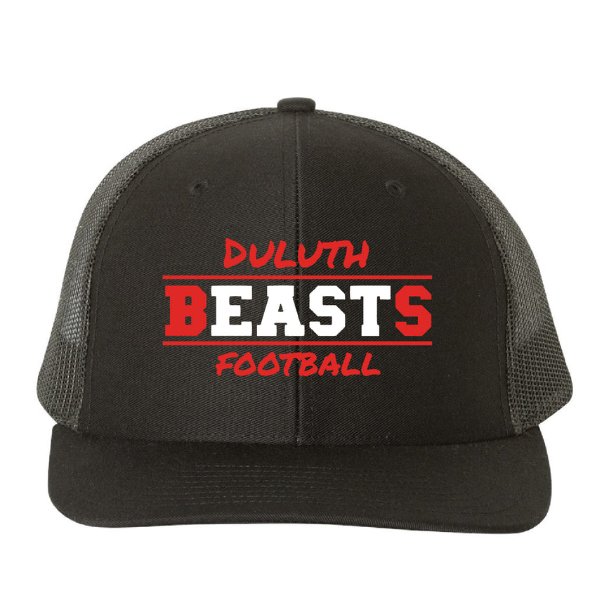 Duluth East Football Richardson - Snapback Trucker Cap Design 1