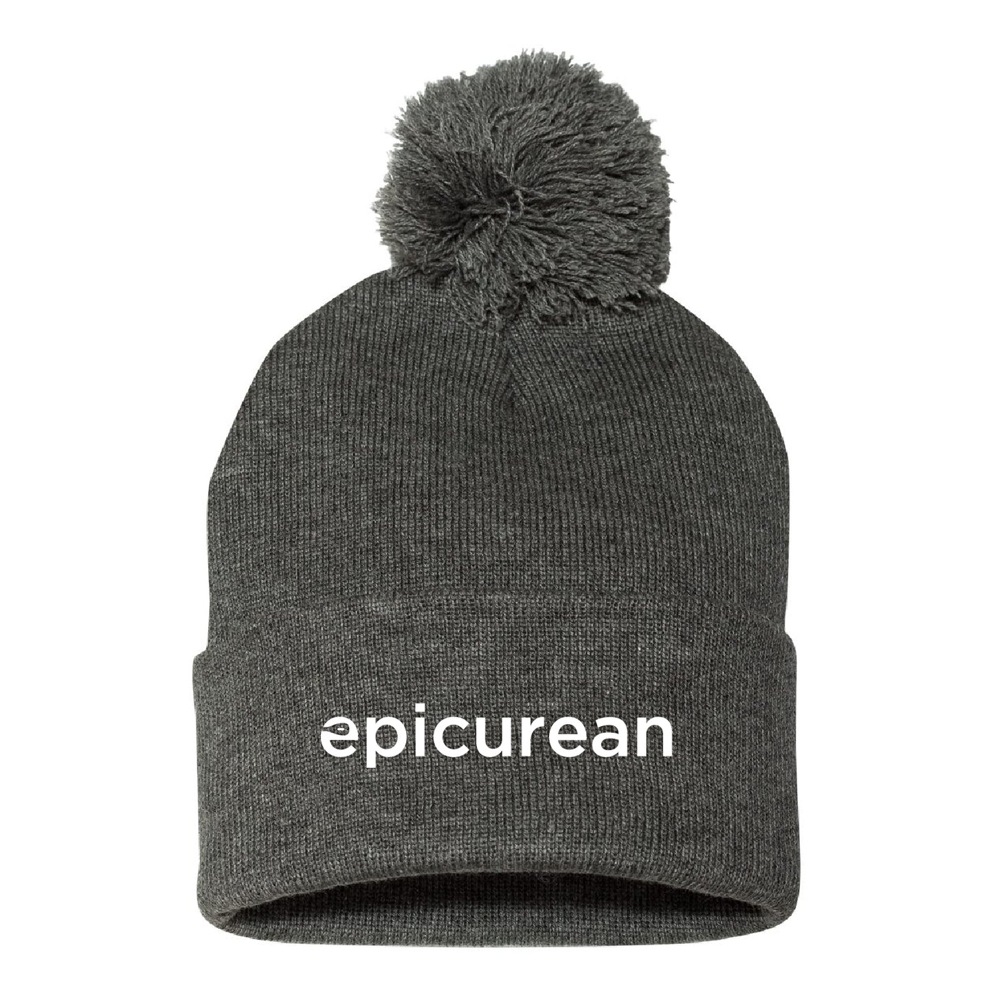 Epicurean Pom-Pom Cuffed Beanie