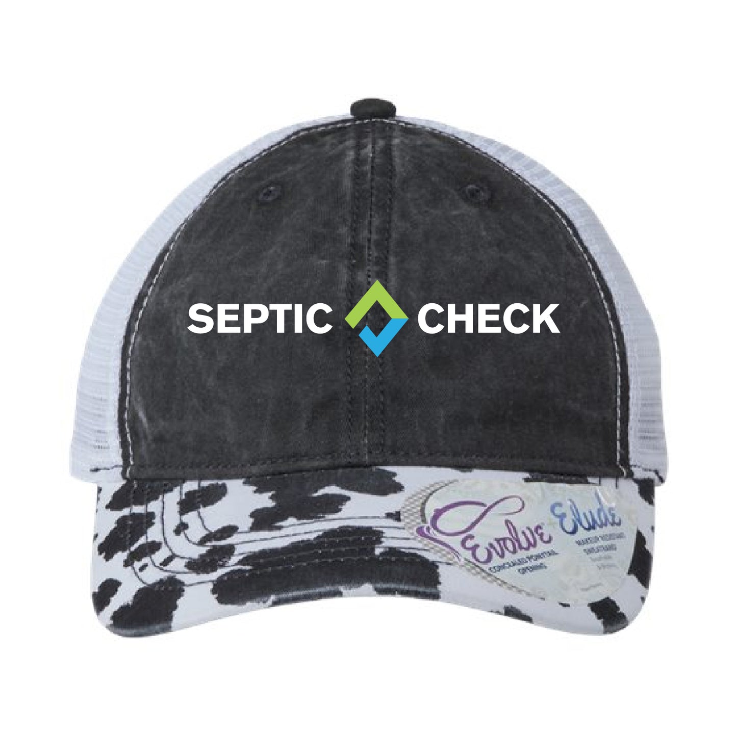 Septic Check Women's Printed Bill with Mesh Back Cap