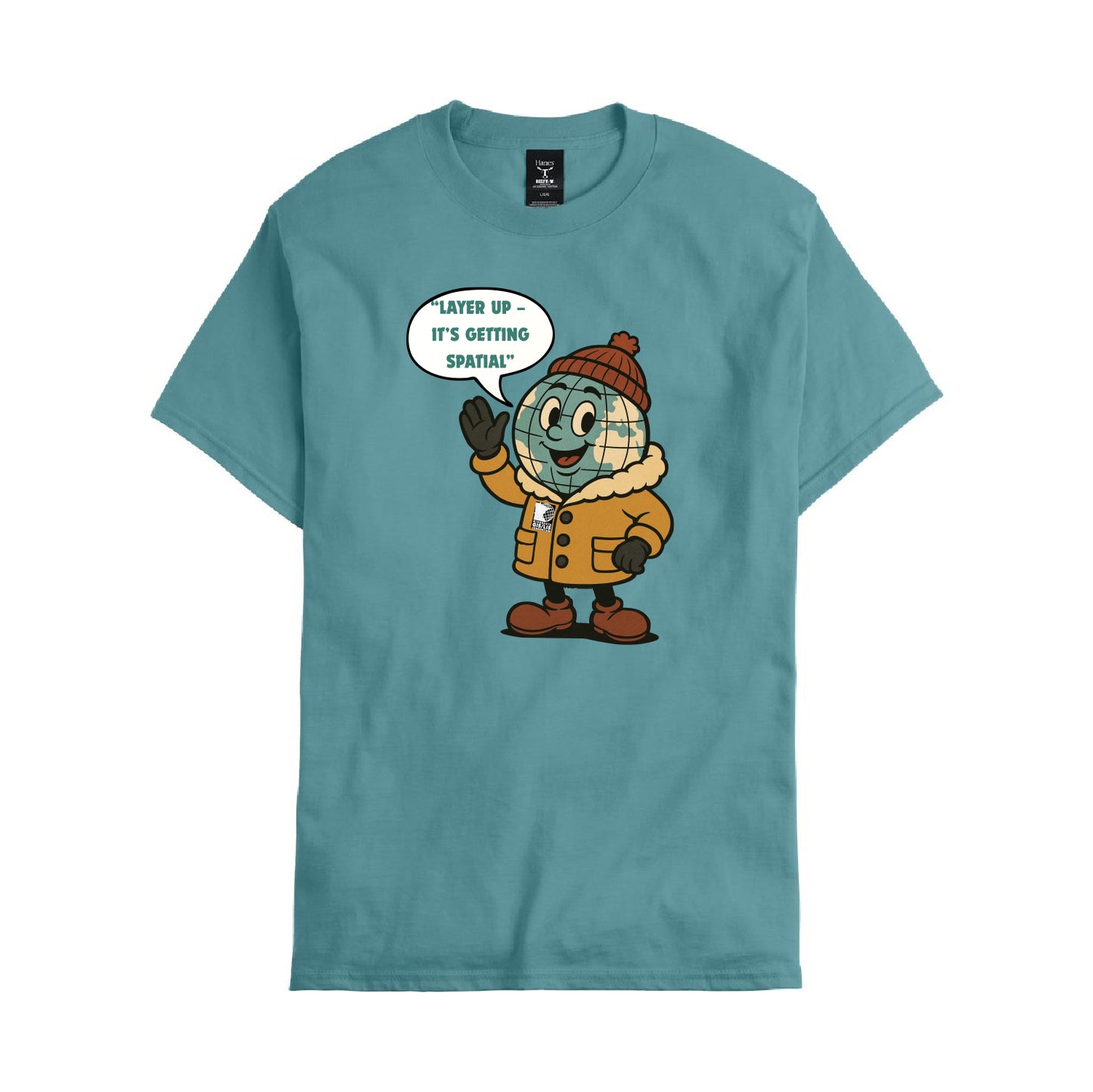 MN GIS/LIS Beefy-T T-Shirt - Getting Spatial Layer Up