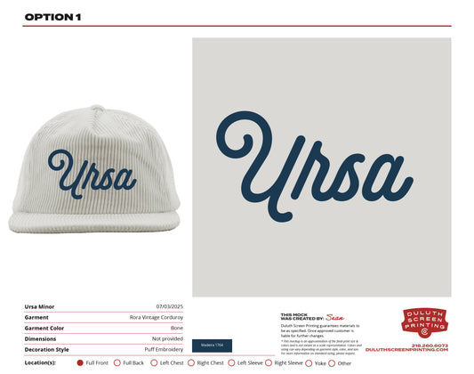 URSA Rainier - Vintage Corduroy Hat