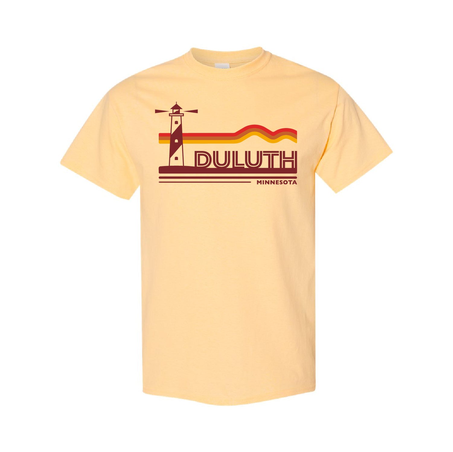 Lighthouse Orange Blust Heavy Cotton Adult T-Shirt