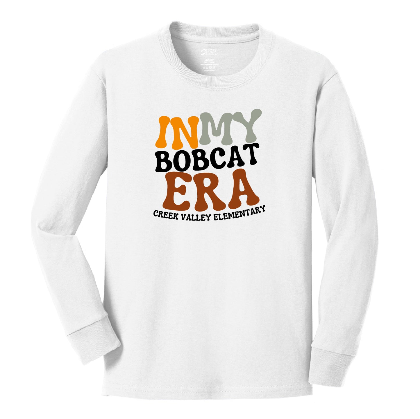 Creek Valley Youth Long Sleeve Core Cotton Tee Bobcat Era