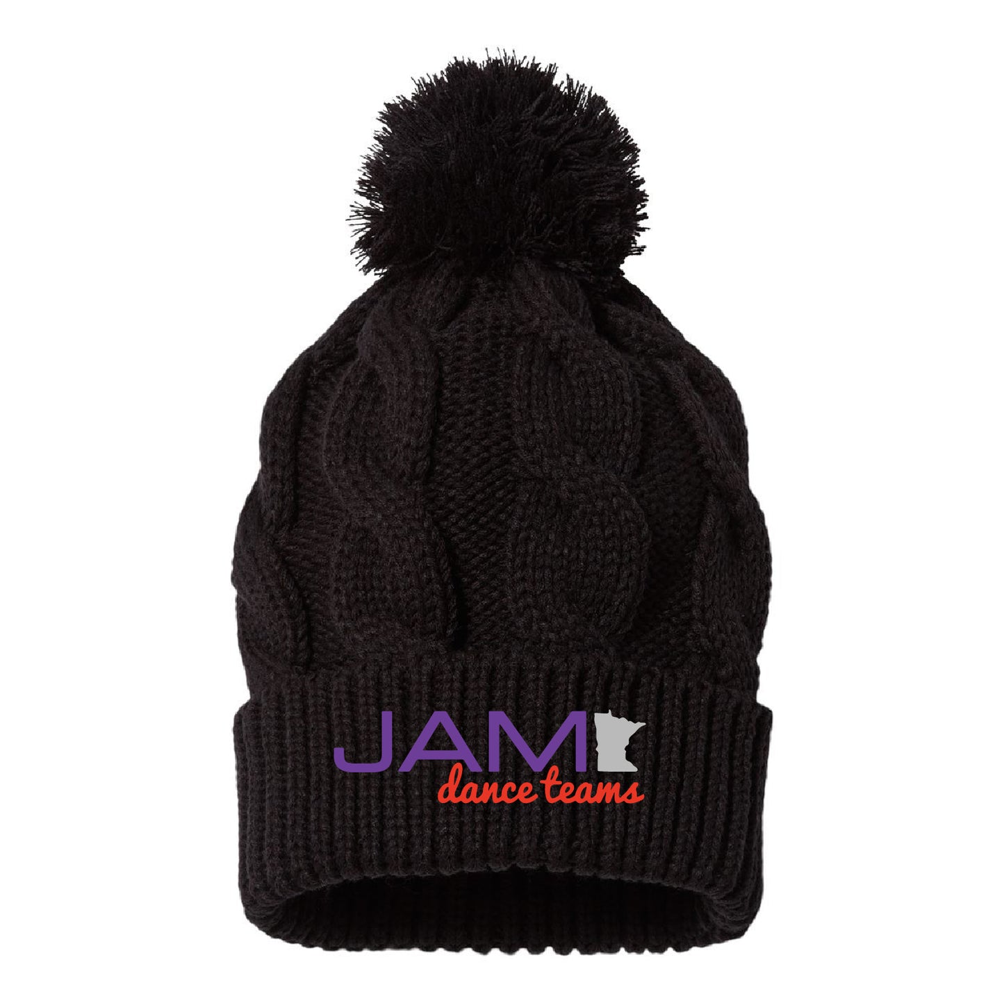 JAM Dance Team Chunk Twisted Cuffed Beanie