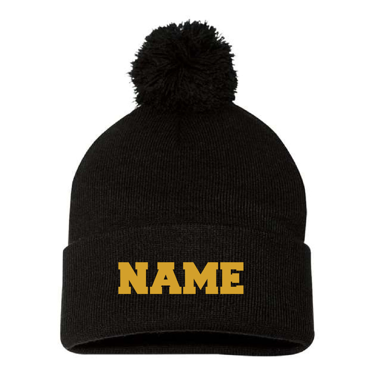 Piedmont Hockey Pom-Pom Cuffed Beanie