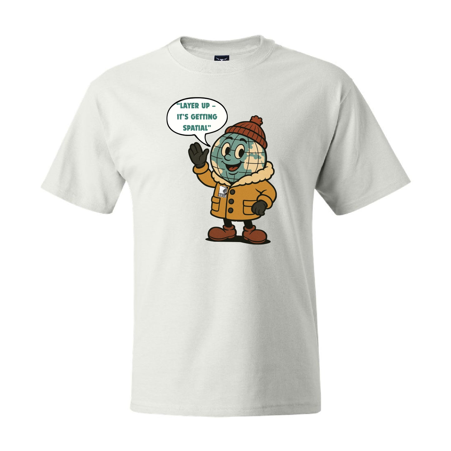 MN GIS/LIS Beefy-T T-Shirt - Getting Spatial Layer Up