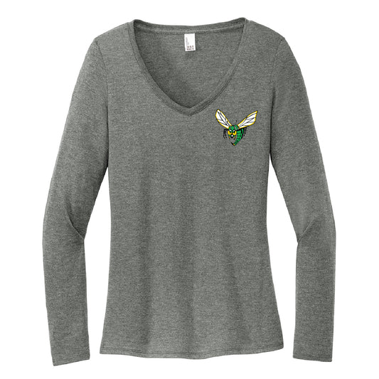 VVMS VALLEY VIEW HORNET Women’s Perfect Tri® Long Sleeve V-Neck Tee