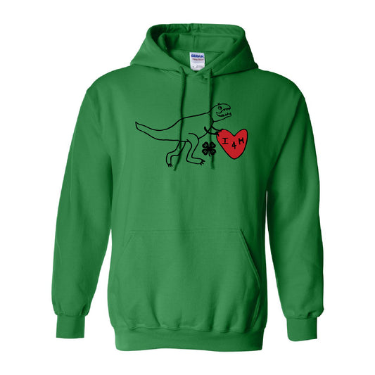 4-H Hoodie Dino