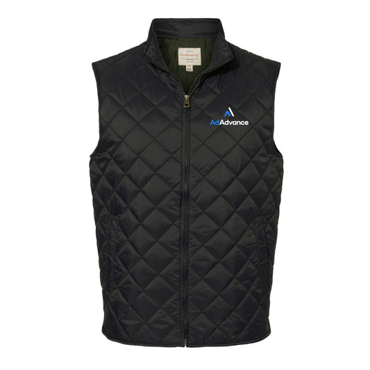 Ad Advance Men's Vintage Diamond Quilted Vest