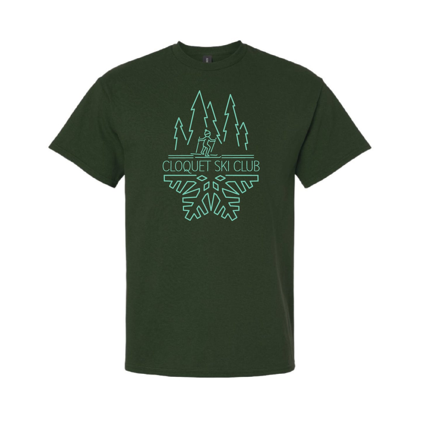 Cloquet Nordic Ski Club Ultra Cotton® T-Shirt (Mint)