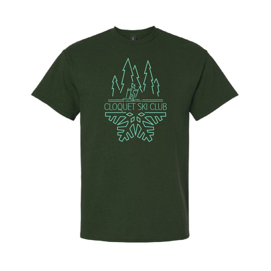 Cloquet Nordic Ski Club Ultra Cotton® T-Shirt (Mint)