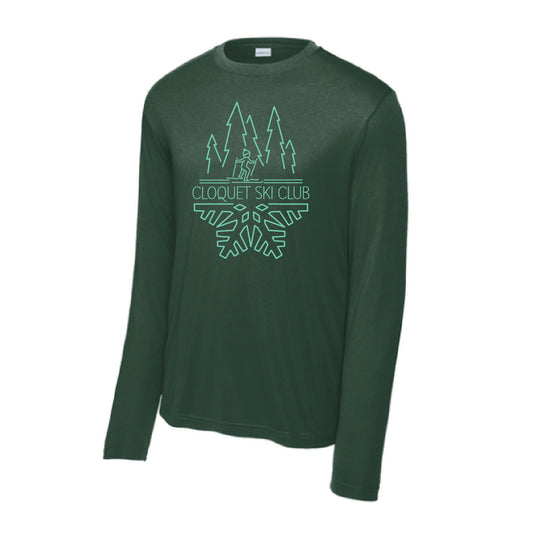Cloquet Nordic Ski ClubLong Sleeve PosiCharge® Competitor™ Tee (Mint)