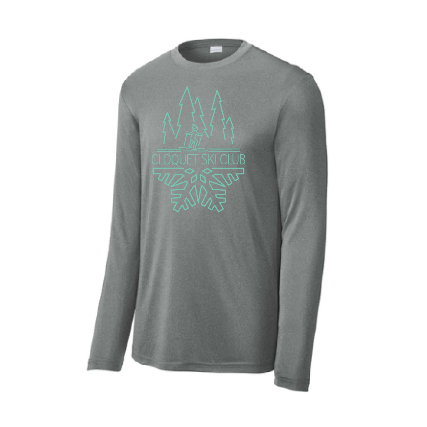Cloquet Nordic Ski ClubLong Sleeve PosiCharge® Competitor™ Tee (Mint)