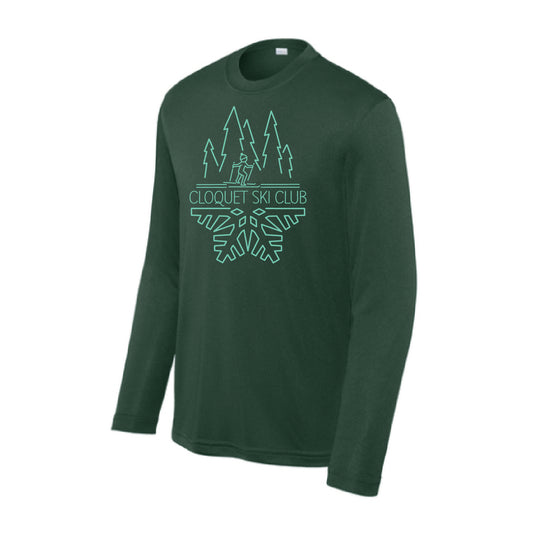 Cloquet Nordic Ski Club Youth Long Sleeve PosiCharge® Competitor™ Tee