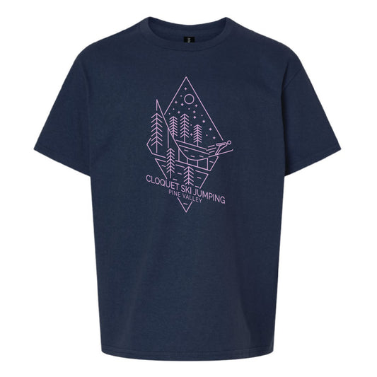 Cloquet Nordic Ski Club Youth Ultra Cotton® T-Shirt (Lavender)