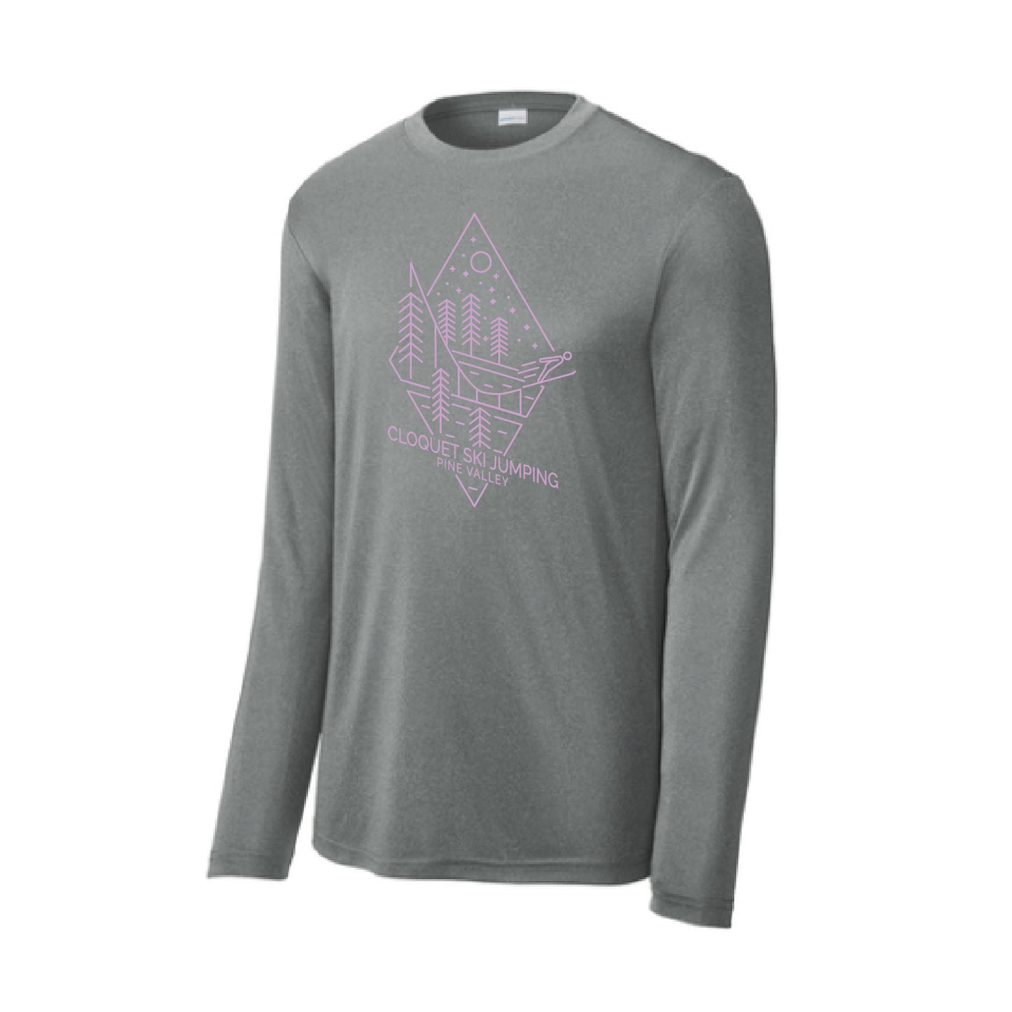 Cloquet Nordic Ski ClubLong Sleeve PosiCharge® Competitor™ Tee (Lavender)