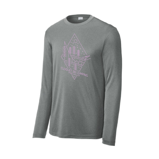 Cloquet Nordic Ski ClubLong Sleeve PosiCharge® Competitor™ Tee (Lavender)