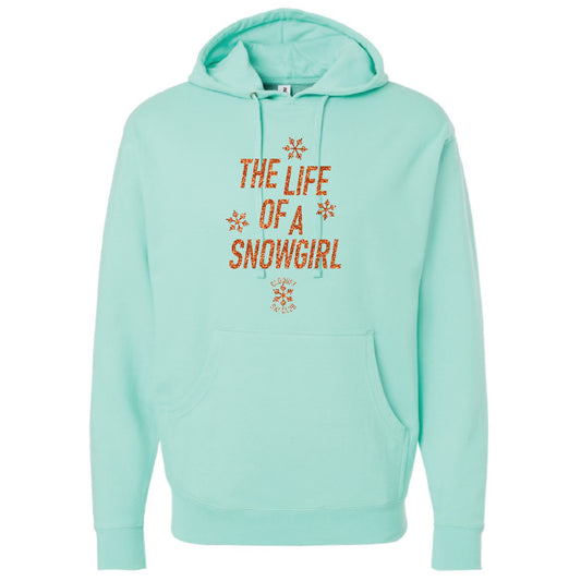 Cloquet Nordic Ski Club Unisex Midweight Hooded Sweatshirt (Life of a Snowgirl)
