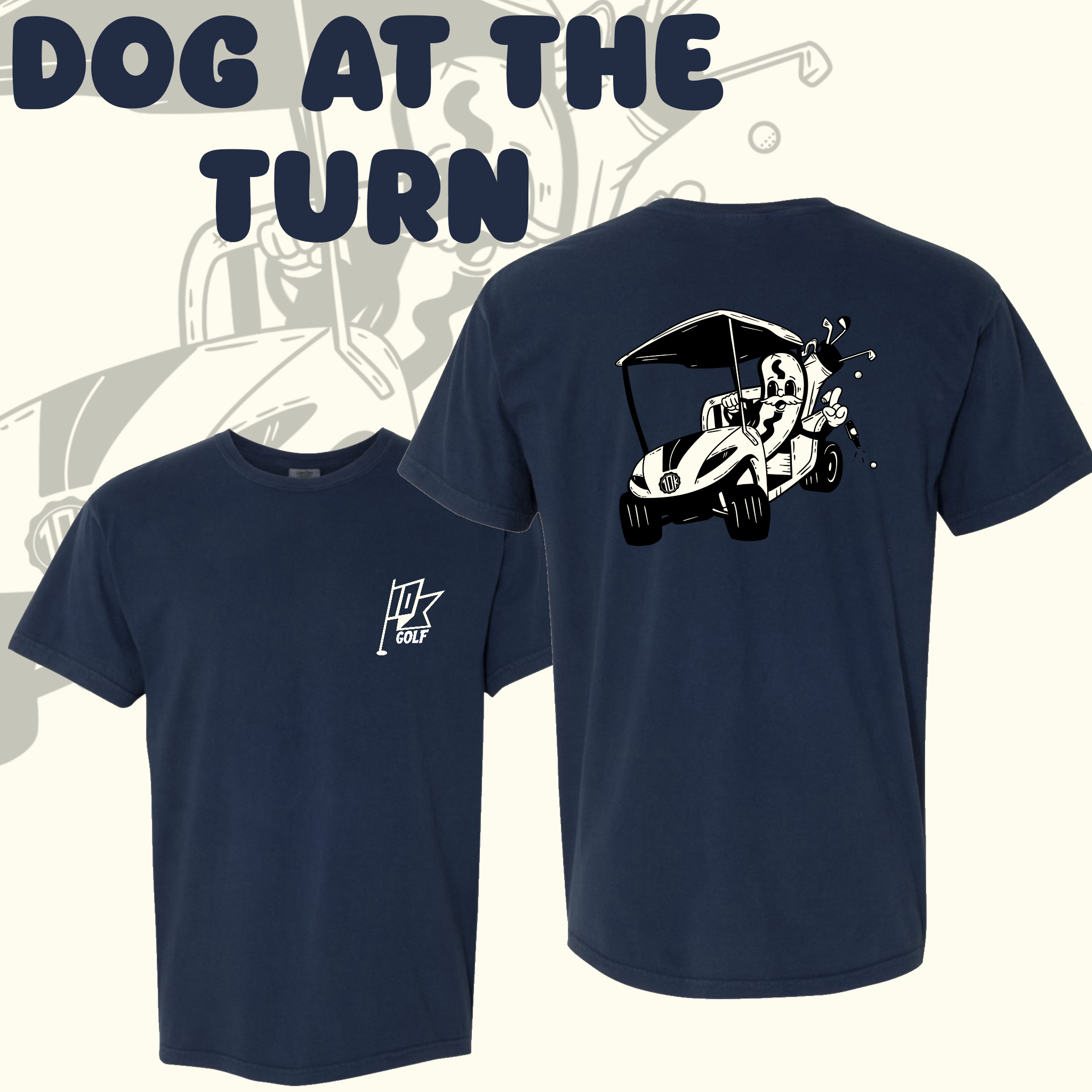 10K Dog at the Turn Garment-Dyed Heavyweight T-Shirt