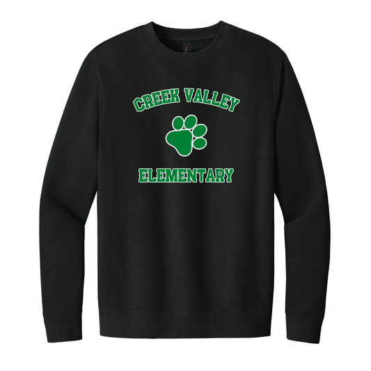 Creek Valley Elementary Unisex Fleece Crew Classic
