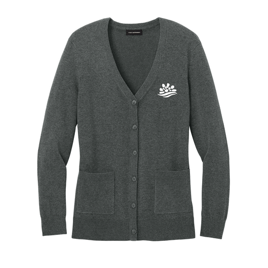 Brightwater Health Women's Easy Care Button-Up Cardigan Sweater