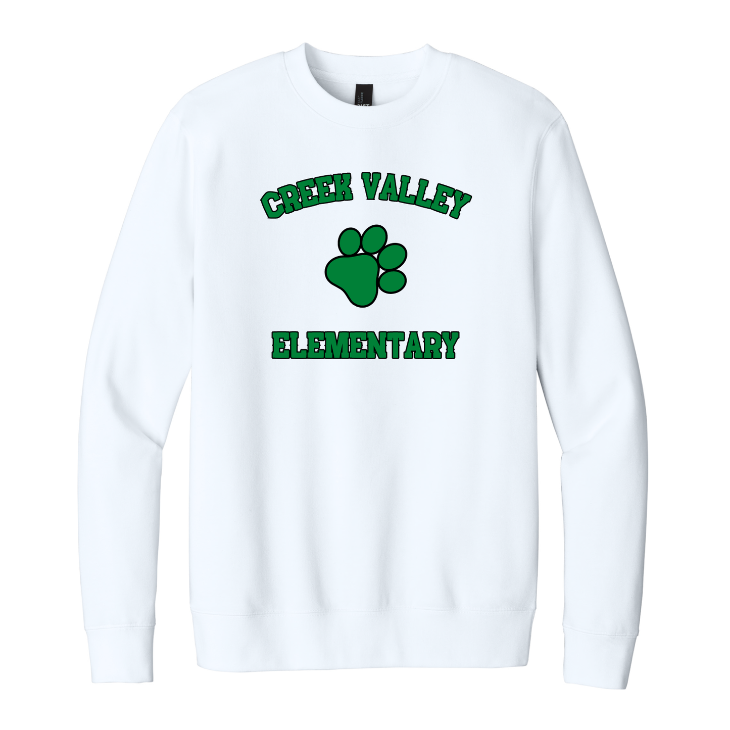 Creek Valley Elementary Unisex Fleece Crew Classic