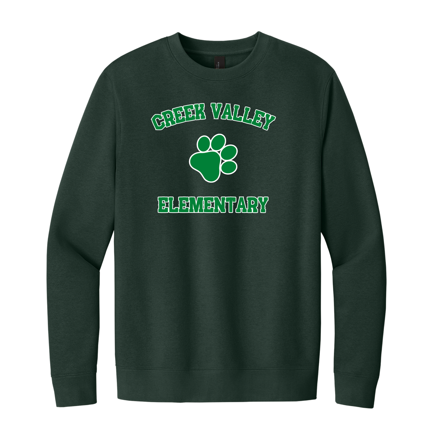 Creek Valley Elementary Unisex Fleece Crew Classic