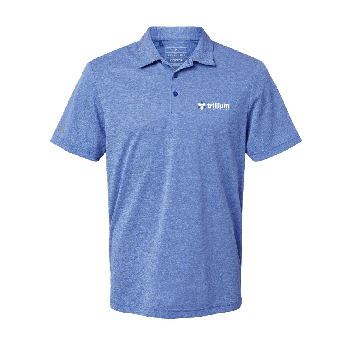 Trillium Works Adidas Heathered Polo