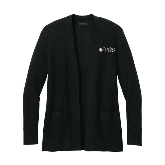 Carefree Living Women's Open Front Cardigan Sweater