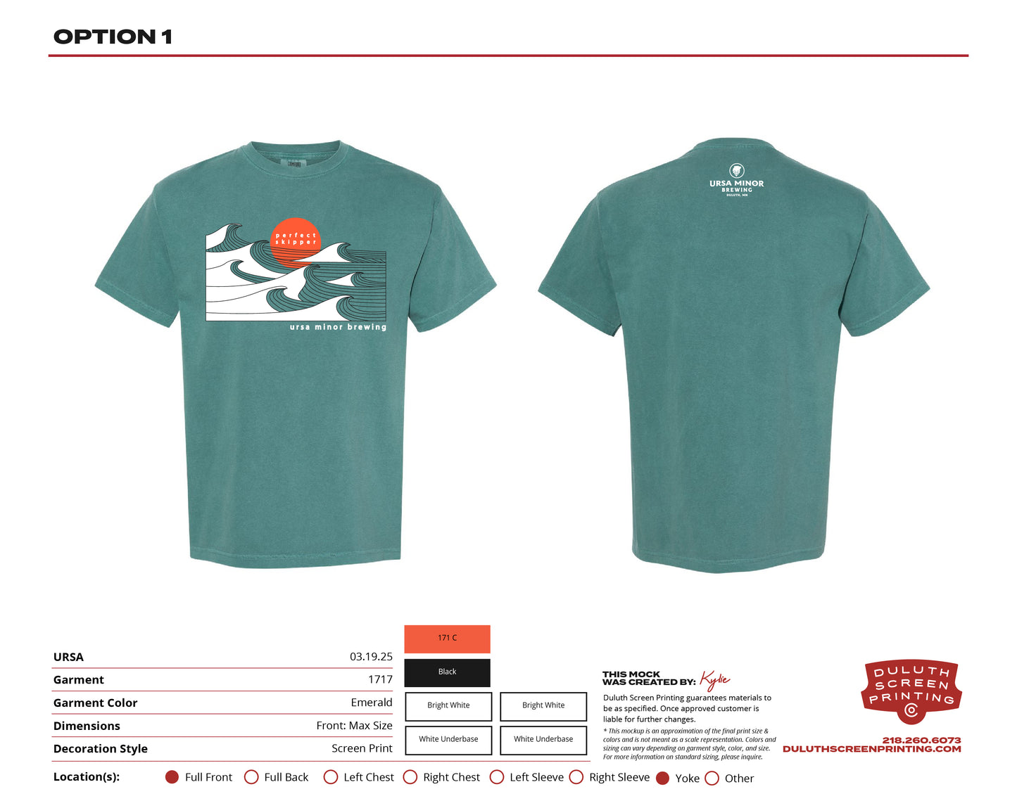 Ursa Skipper Comfort Colors Heavyweight Ring Spun Tee