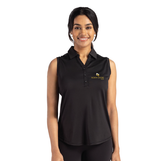 NSB Insurance Cutter & Buck Forge Recycled Four-Way Stretch Women's Sleeveless Polo