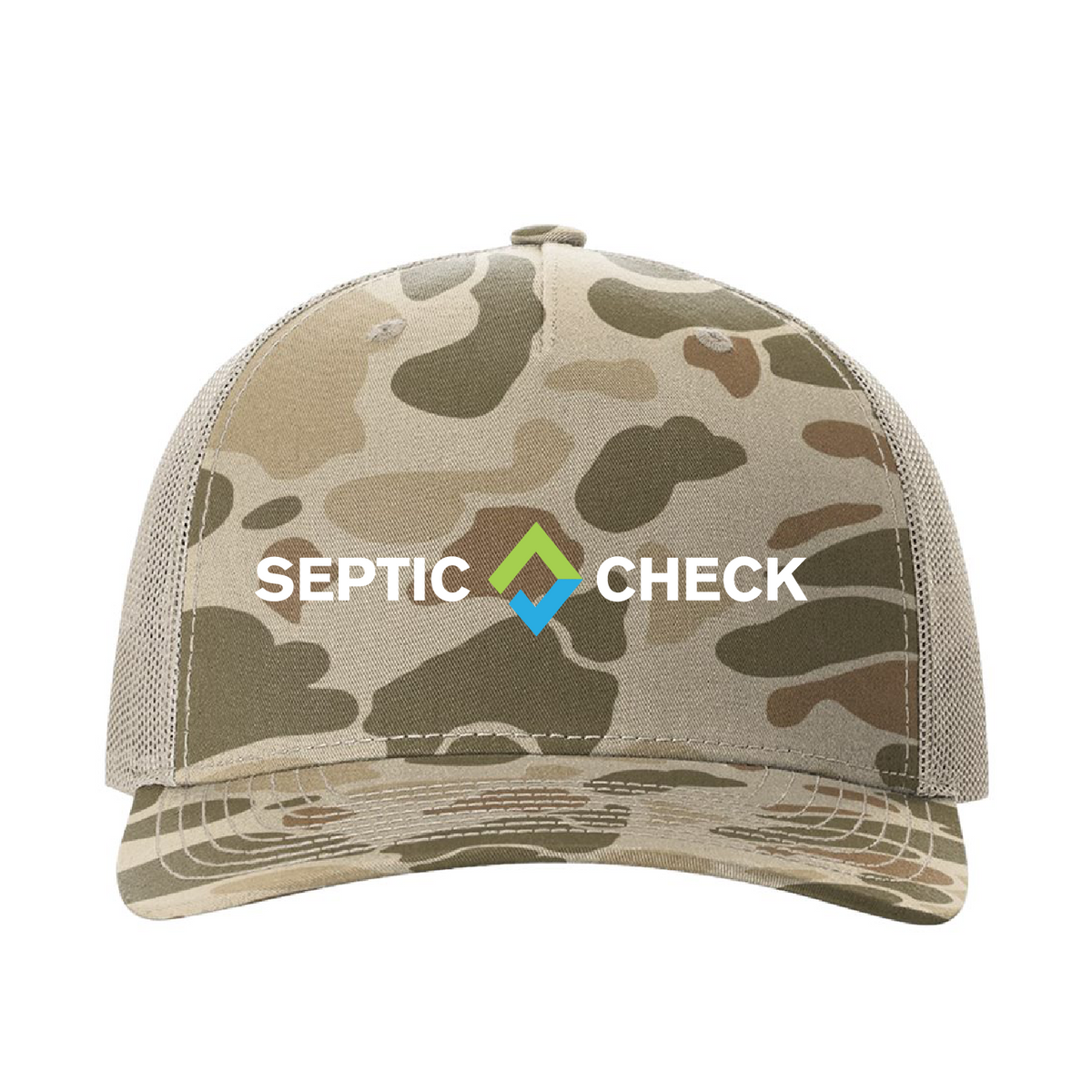 Septic Check Printed Five-Panel Trucker Cap