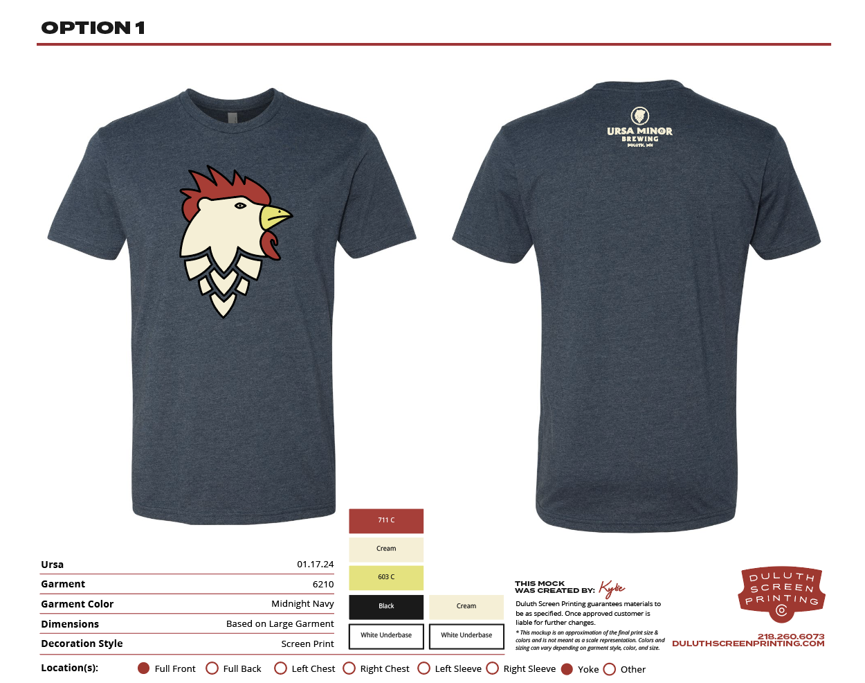 URSA Homegrown Grizzley Rooster - Next Level CVC Tee