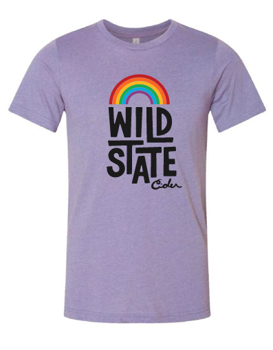 Wild State Cider Pride Heather Dark Lavender CVC T-shirt