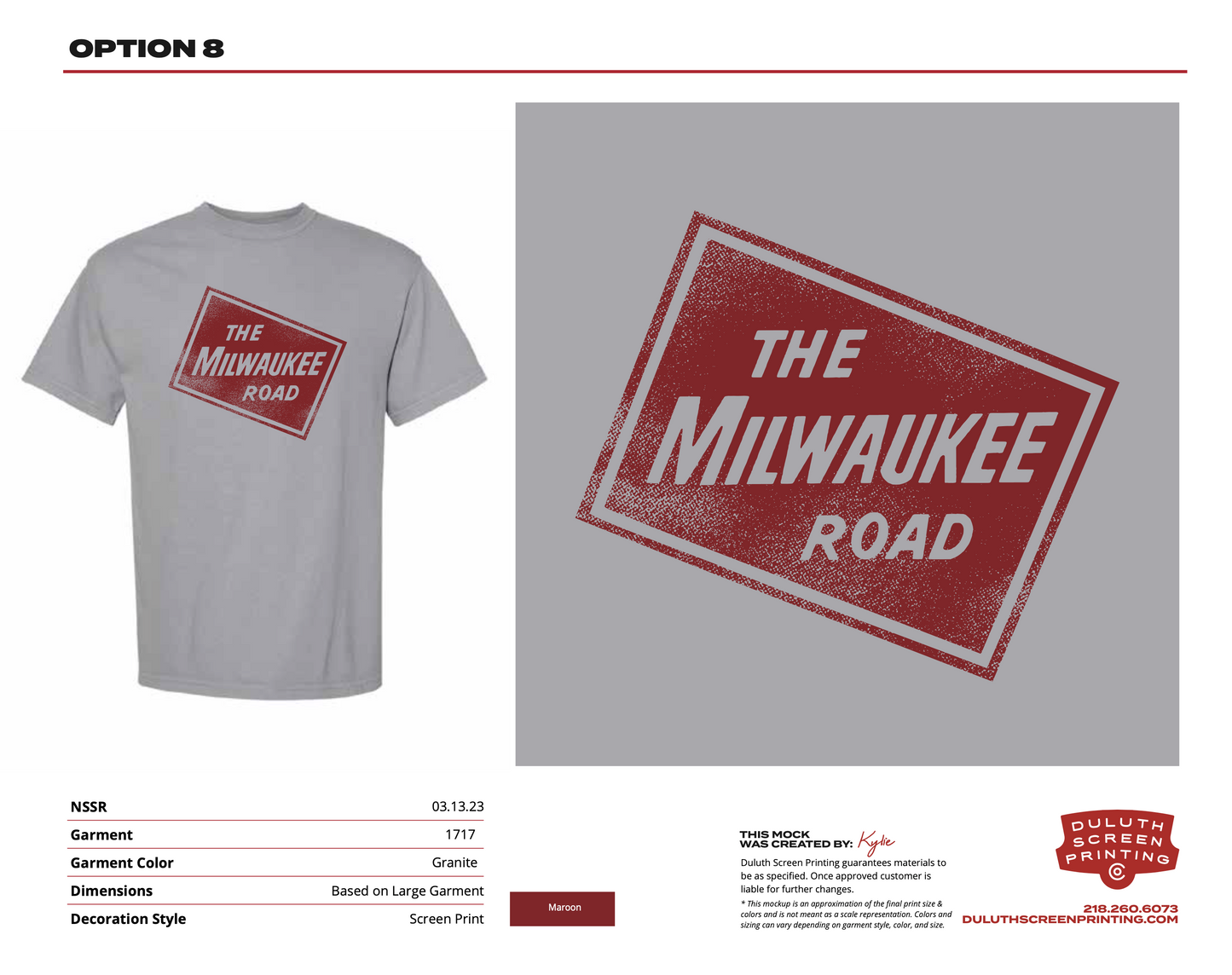 NSSRR Milwaukee Road Comfort Colors Heavyweight Ring Spun Tee