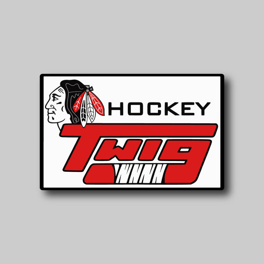 Twig Hockey 4" Sticker
