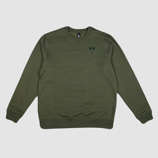 Must Be Minnesota Embroidered Triangle Perfect Weight Fleece Crew