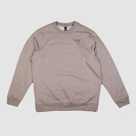 Must Be Minnesota Embroidered Triangle Perfect Weight Fleece Crew