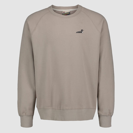 Must Be Minnesota Loon Icon Vintage Fleece Raglan Crewneck