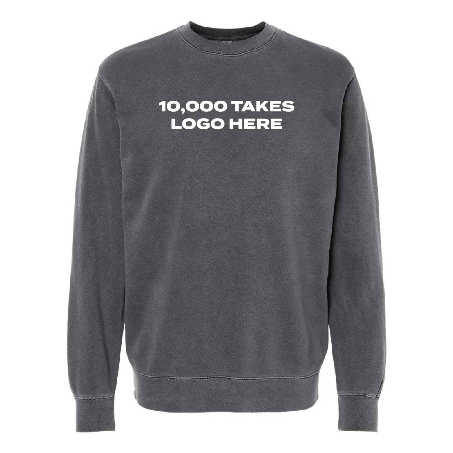 10,000 Takes Unisex Midweight Pigment-Dyed Crewneck Sweatshirt - DSP On Demand