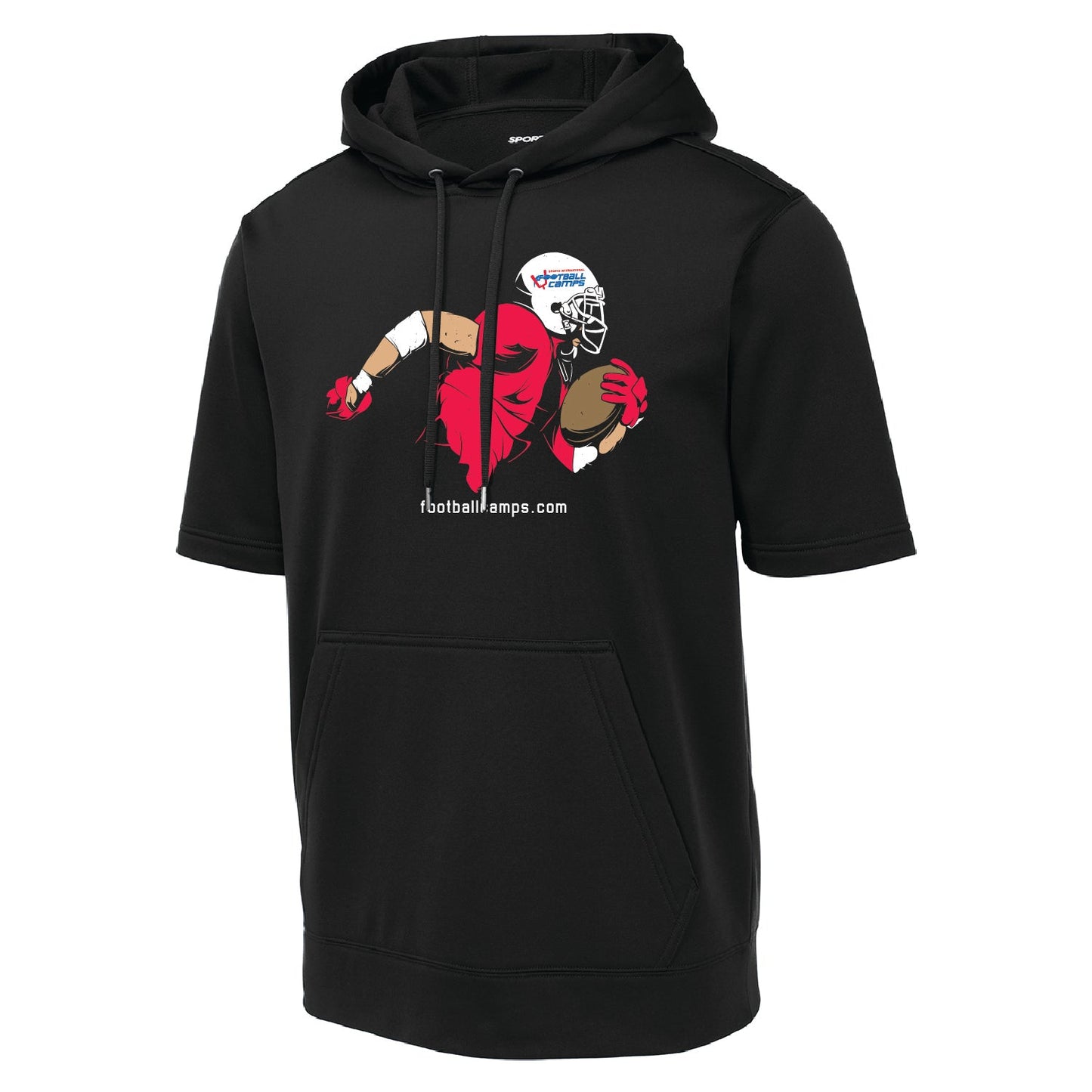 Sports International Sport-Wick ® Fleece Short Sleeve Hooded Pullover