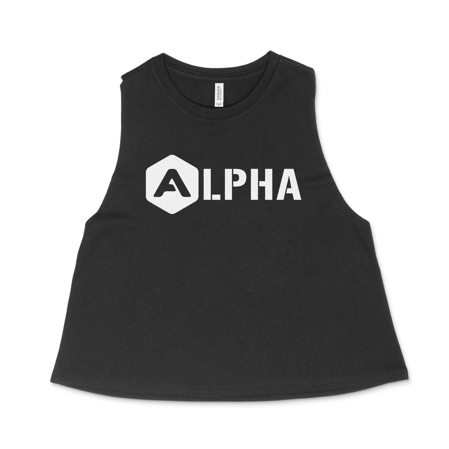 Alpha Women's Racerback Cropped Tank - DSP On Demand