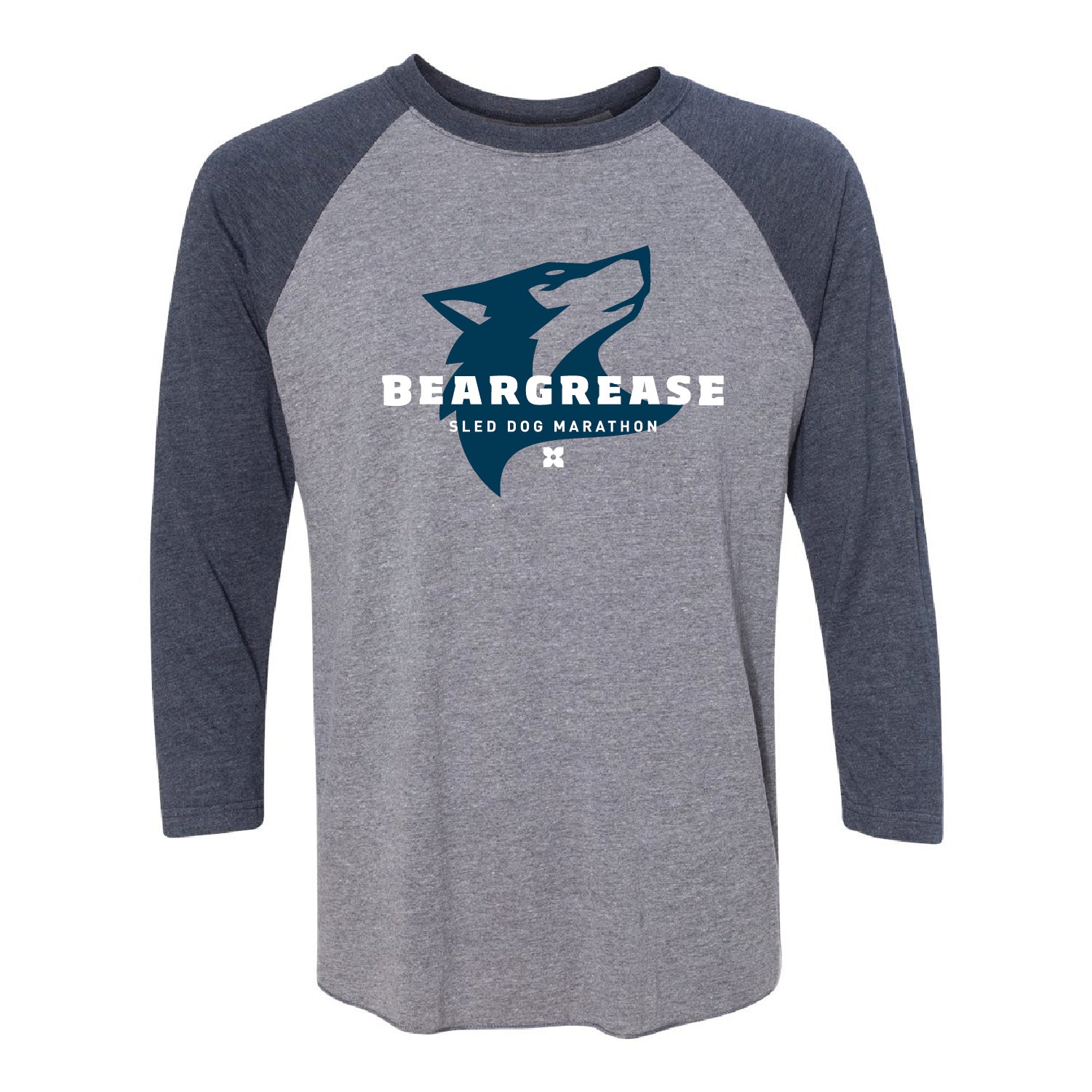 Beargrease Unisex Tri-Blend 3/4-Sleeve Raglan Tee - DSP On Demand